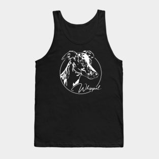Funny Proud Whippet dog portrait sighthound mom Tank Top
